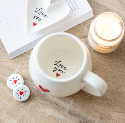 Love Heart Hidden Message Mug